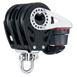 Harken 57 mm Triple Ratchet Block 2140 - Swivel, Clam Cleat | Blackburn Marine - Harken Hardware